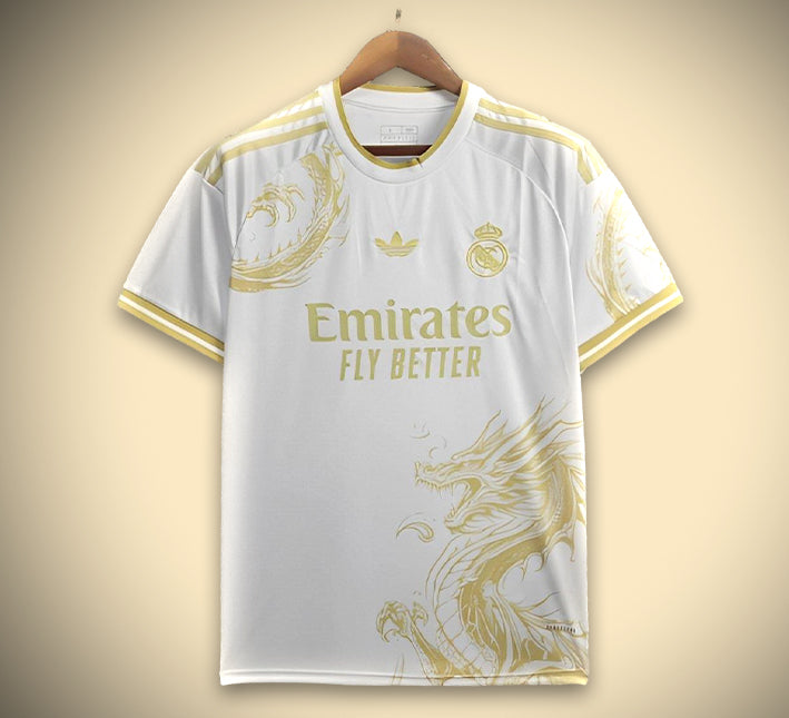 maillot-concept-real-madrid-special-edition-dragon-or-2425 Tröja Koncept Real Madrid Special Edition Dragon Guld 2425