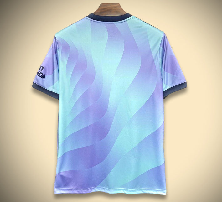 maillot-alternatif-rouge-et-blanc-arsenal-2425 röd och vit alternativtröja Arsenal 2425