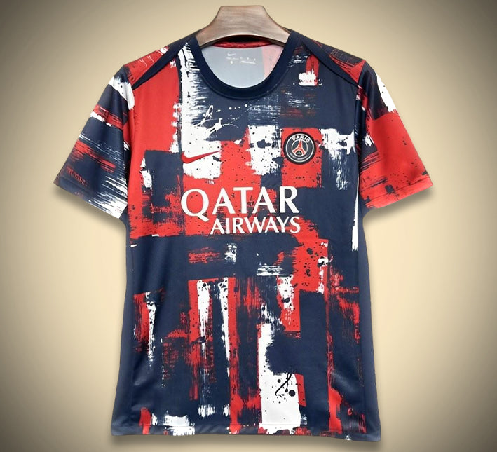 Paris Saint-Germain uppvärmningströja 2024-2025 framifrån