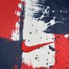 Paris Saint-Germain uppvärmningströja 2024-2025 tygdetalj