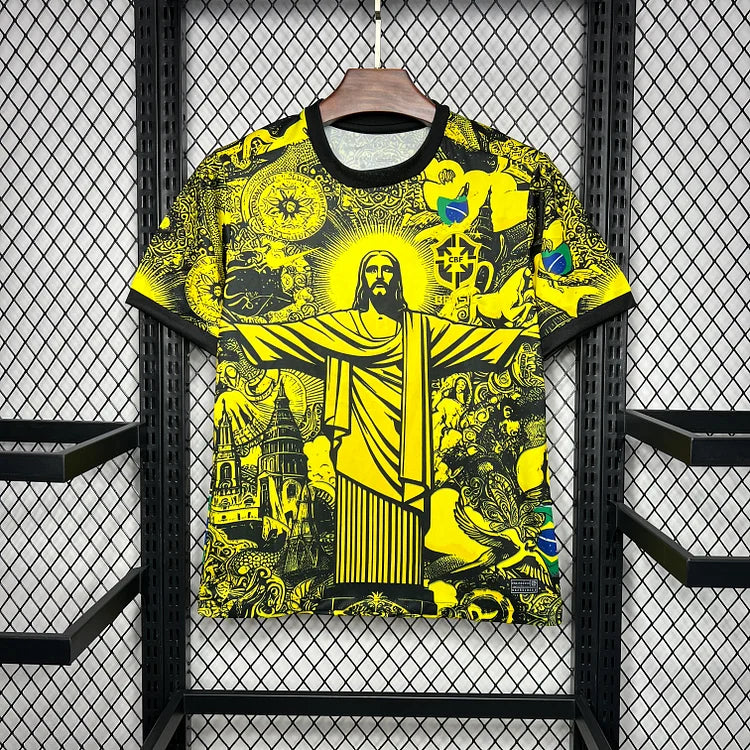 Brasilien Koncept Gul Tröja 20242025
