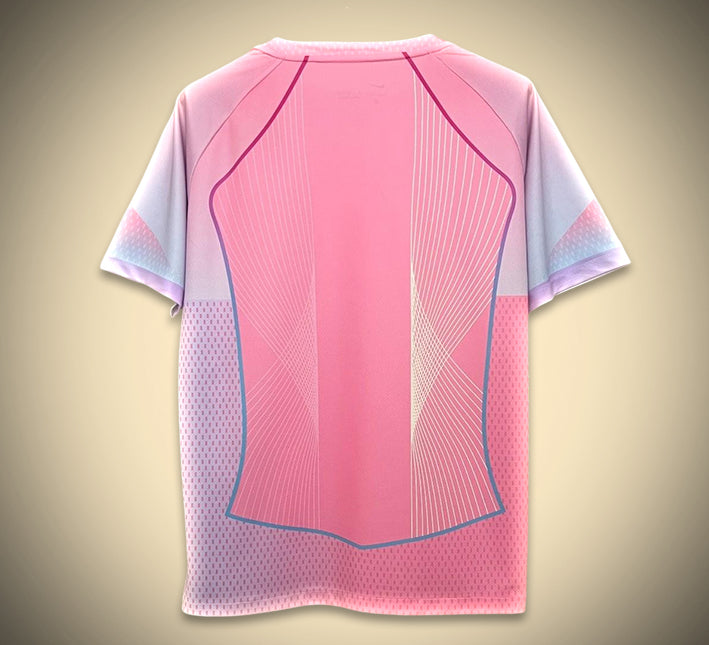 Rosa fotbollströja för supporter FC Barcelona designkoncept