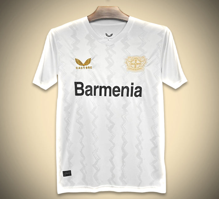 maillot-exterieur-bayern-leverkusen-couleur-or-saison-vingt-quatre-vingt-cinq bortatröja Bayern Leverkusen i guld säsong tjugofyra tjugofem