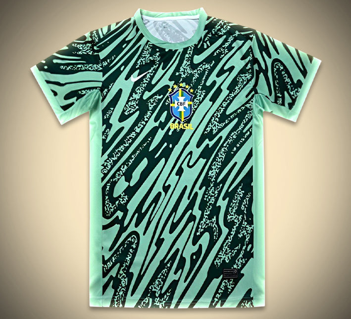 maillot-de-gardien-du-bresil-third-saison-2024-2025-tenue-de-football-jaune-et-vert Brasilien målvaktströja third säsongen 2024 2025 fotbollströja gul och grön
