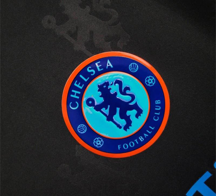 t-shirt-football-chelsea-style-concept-couleur-noire-saison-2425 T-shirt fotboll Chelsea stil koncept svart färg säsong 2425