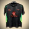 Maillot de football concept AC Milan édition Off White coloris noir et gris saison 2025 2026