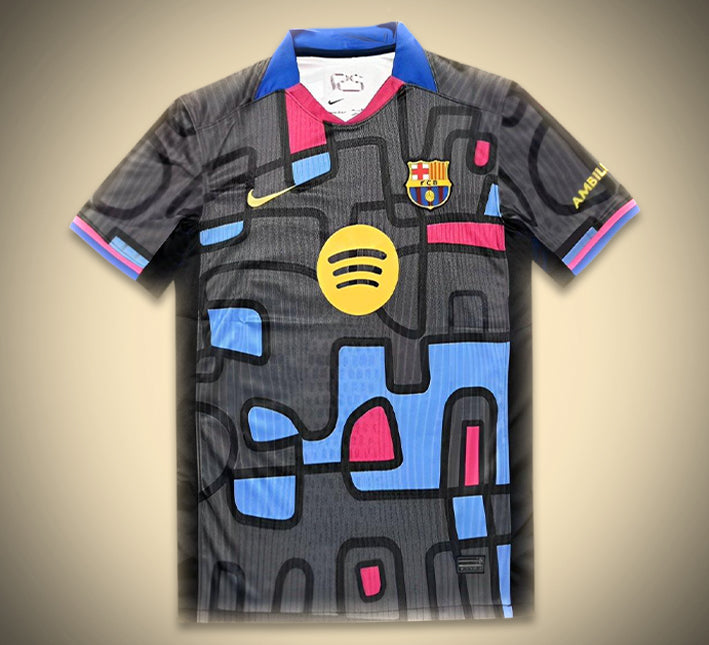 Tröja Koncept FC Barcelona Abstrakt Mönsterutgåva 2526