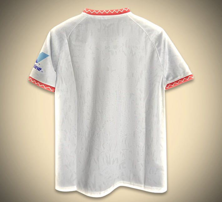 maillot-domicile-fc-seville-saison-vingt-quatre-vingt-cinq-rouge-et-blanc FC Sevilla hemmatröja säsong tjugofyra tjugofem röd och vit