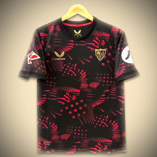 Fotbollströja FC Sevilla Borta Svart 2024-2025