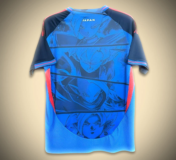 Koncepttröja Japan blå Dragon Ball edition med drakmönster mangastil