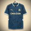 Olympique Marseille Bortatröja 2024-2025 sedd framifrån