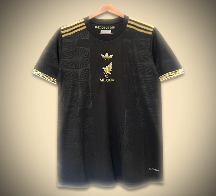 Maillot de football du Mexique concept noir édition 2025 avec design moderne