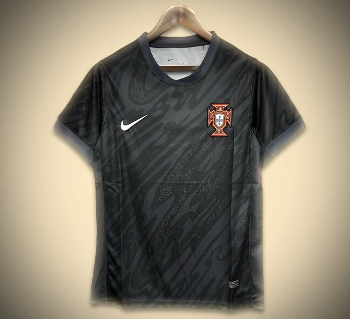 Portugal målvaktströja svart 2024-2025 framifrån