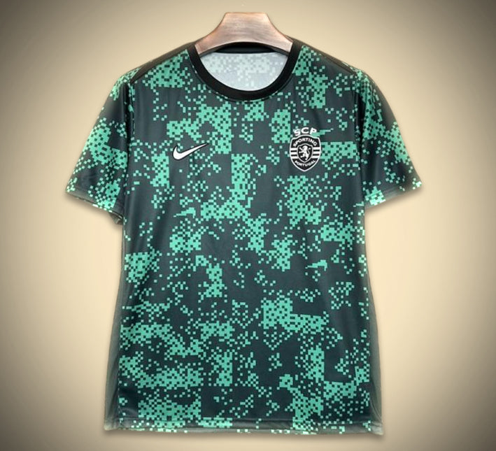 Sporting CP Uppvärmningströja 2024-2025 framifrån
