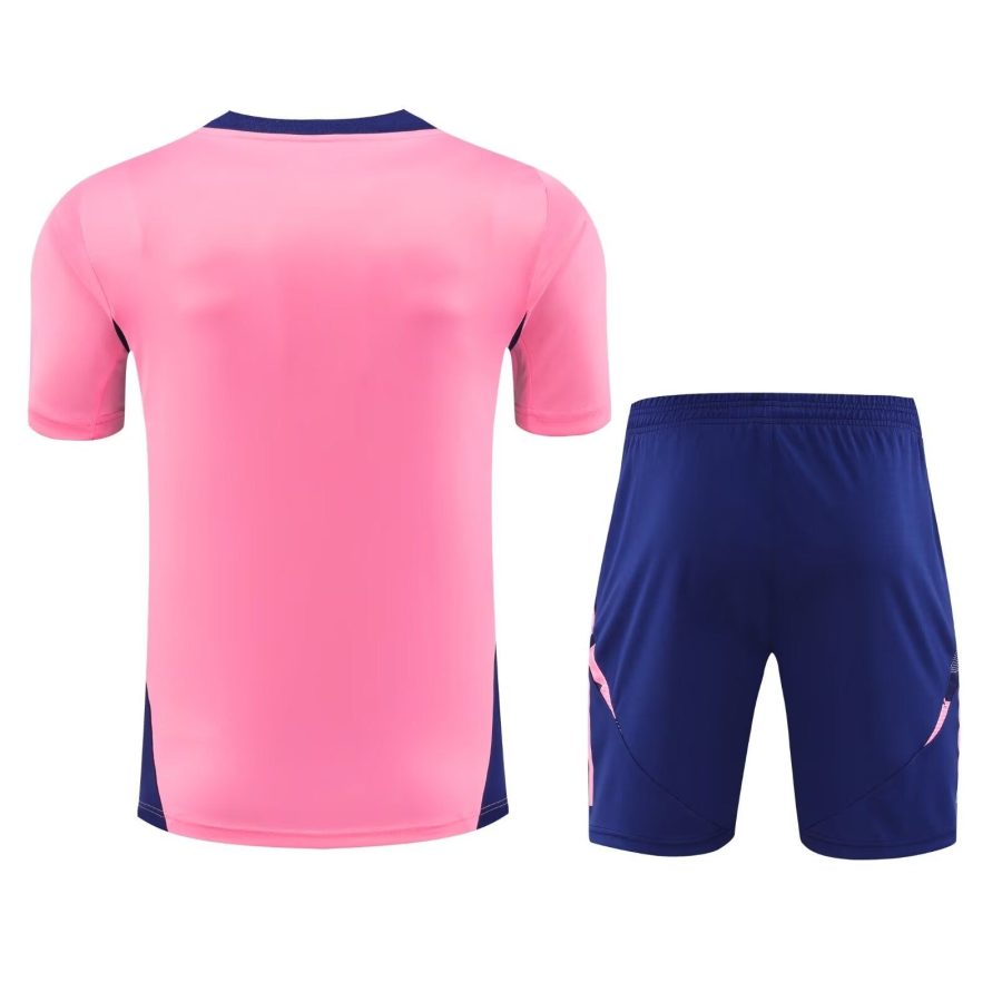 Set med tröja och shorts Arsenal säsongen 2024 2025 fotbollströja röd och vit