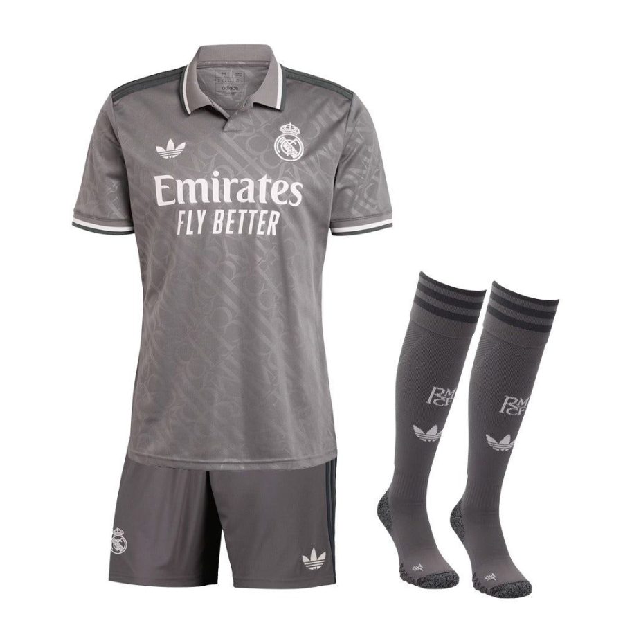kit-enfant-real-madrid-thid-2024-2025 BARNSET REAL MADRID TREDJE TRÖJA 2024-2025