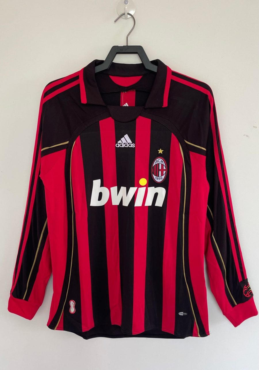 maillot-ac-milan-manches-longues-domicile-20062007 AC MILAN HEMMATRÖJA LÅNG ÄRM 20062007