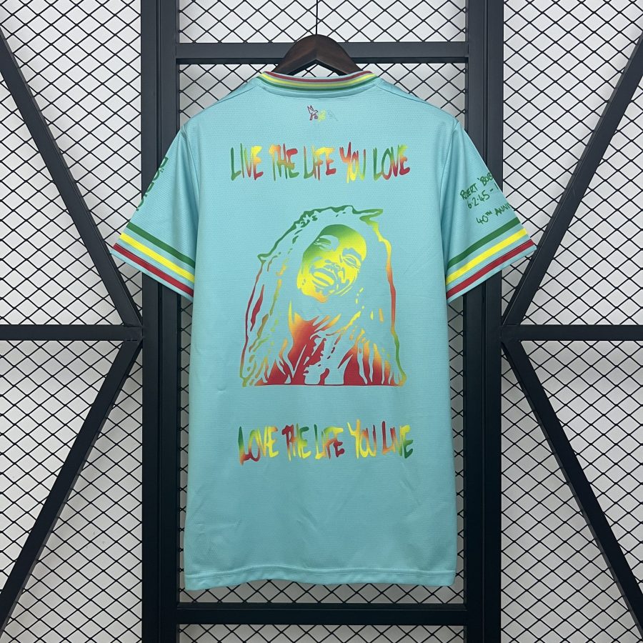 maillot-ajax-amsterdam-edition-speciale-bob-marley-saison-2025-2026 Tröja Ajax Amsterdam specialutgåva Bob Marley säsong 2025 2026