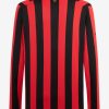 maillot-de-football-ac-milan-edition-anniversaire-domicile-rouge-et-noir fotbollströja AC Milan jubileumsutgåva hemmatröja röd och svart