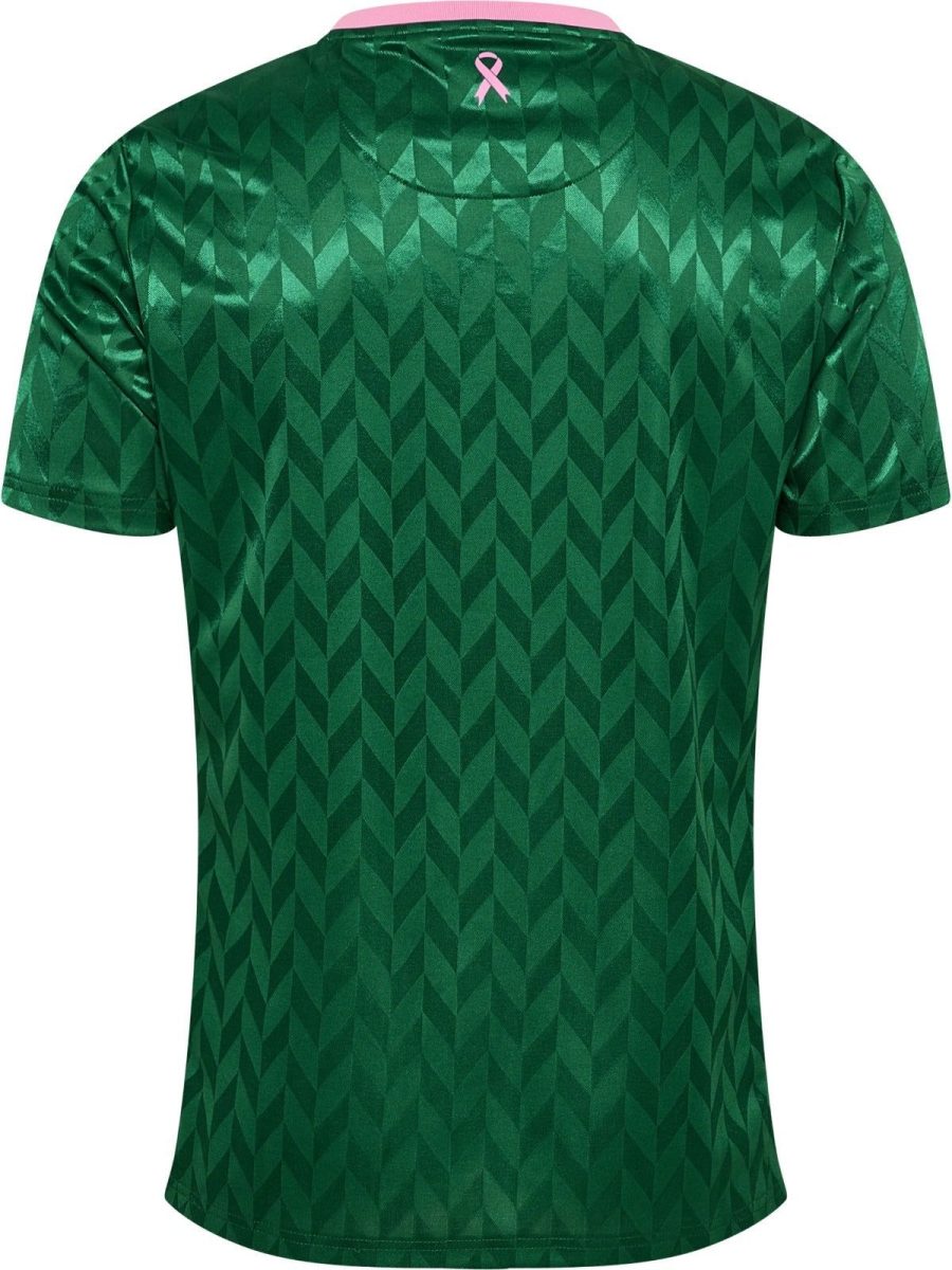 maillot de football AS Saint Étienne édition octobre rose saison deux mille vingt cinq deux mille vingt six