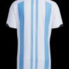 maillot-de-l-argentine-domicile-coupe-du-monde-2022-jersey-officiel-bleu-et-blanc Argentinas hemmatröja VM 2022 officiell tröja blå och vit