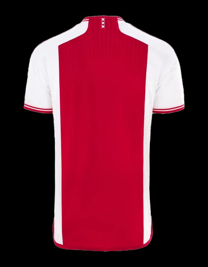 hemmatröja Ajax Amsterdam säsong 2023 2024 officiell dräkt röd och vit