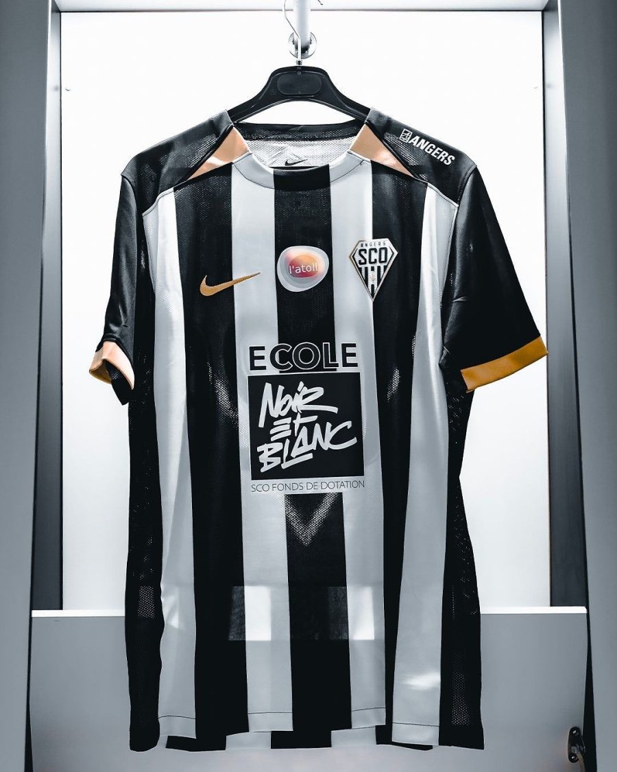 maillot-domicile-angers-sco-saison-2025-2026-tenue-officielle-football hemmatröja Angers SCO säsong 2025 2026 officiell fotbollströja