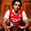 maillot-domicile-as-monaco-saison-2024-2025-rouge-et-blanc Hemmatröja AS Monaco säsong 2024 2025 röd och vit