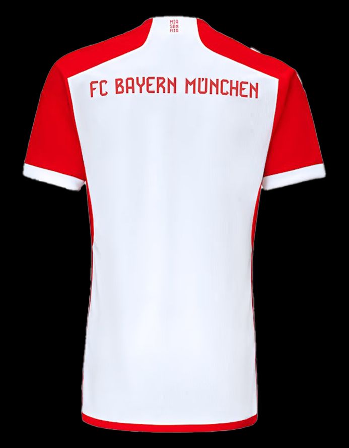 Hemmatröja Bayern München säsong tvåtusentjugotre tvåtusentjugofyra röd och vit adidas