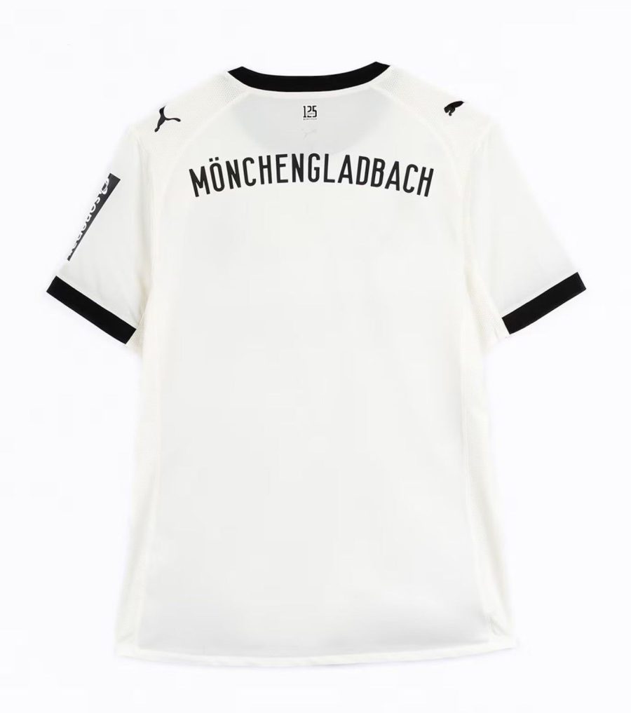 Hemmatröja Borussia Mönchengladbach säsong 2025 2026 officiell tröja vit och grön