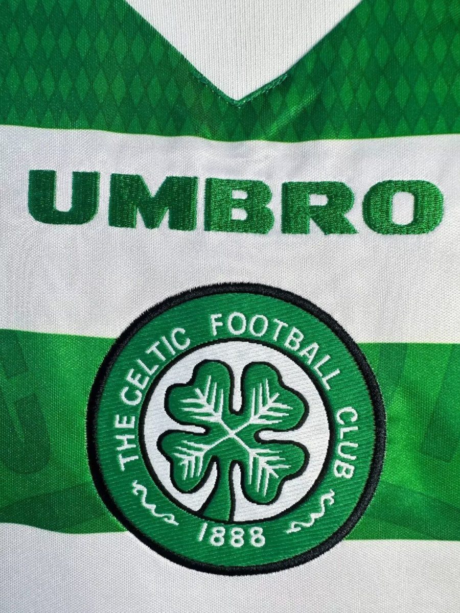Hemmatröja Celtic FC säsongen 1997 1998 färg grön och vit