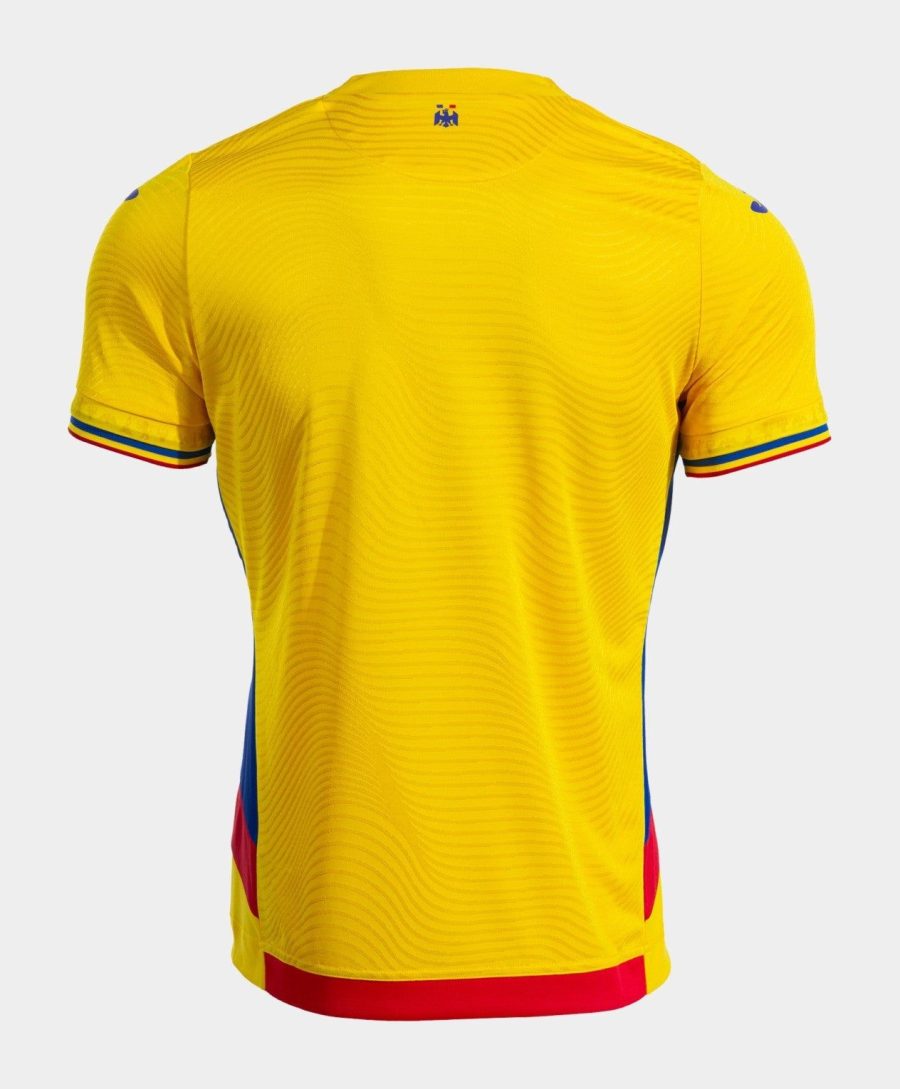 maillot domicile équipe de Roumanie saison 2025 rouge jaune bleu