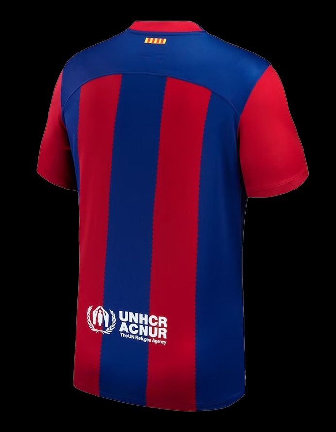 hemmatröja FC Barcelona säsong tvåtusentjugotre tvåtusentjugofyra blå och röd