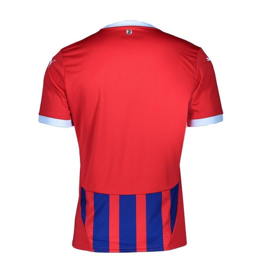 hemmatröja FC Heidenheim säsong 2024 2025 röd och blå