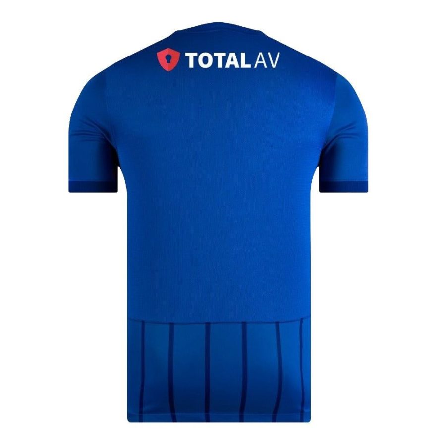 maillot-domicile-portsmouth-saison-2024-2025-tenue-officielle-de-football Portsmouth hemmatröja säsongen 2024 2025 officiell fotbollströja