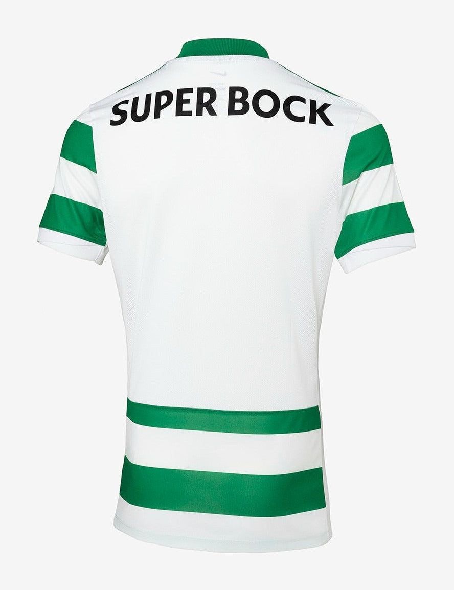 maillot-domicile-sporting-cp-saison-deux-mille-vingt-cinq-deux-mille-vingt-six-jersey-officiel-vert-et-blanc fotbollströja hemma Sporting CP säsong två tusen tjugofem två tusen tjugosex officiell tröja grön och vit