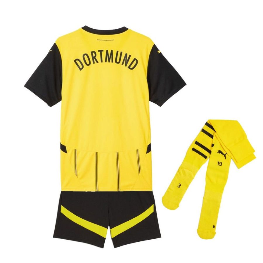 Maillot enfant Borussia Dortmund domicile saison 2024 2025 avec short et chaussettes