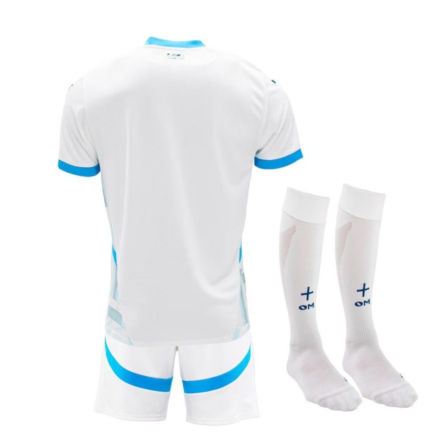 barnfotbollströja Olympique de Marseille hemma säsong 2024 2025