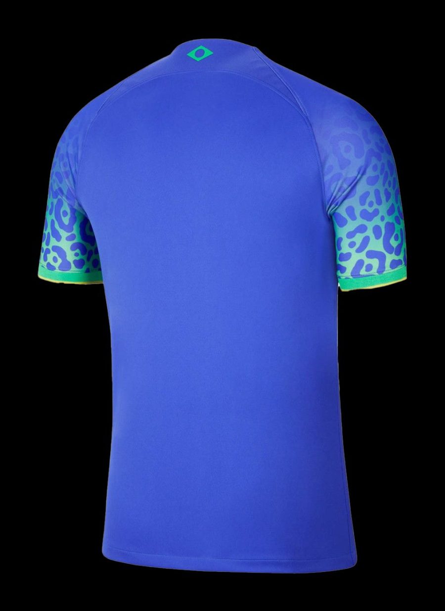 maillot-exterieur-du-bresil-coupe-du-monde-2022-tenue-officielle-jaune-et-vert Brasilien bortatröja VM 2022 officiell matchtröja gul och grön