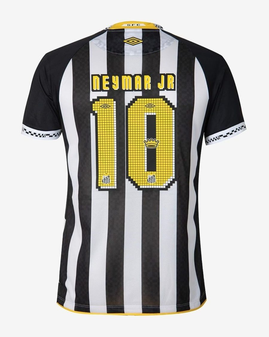 maillot-exterieur-santos-fc-saison-2025-tenue-de-football bortatröja Santos FC säsong 2025 fotbollsställ