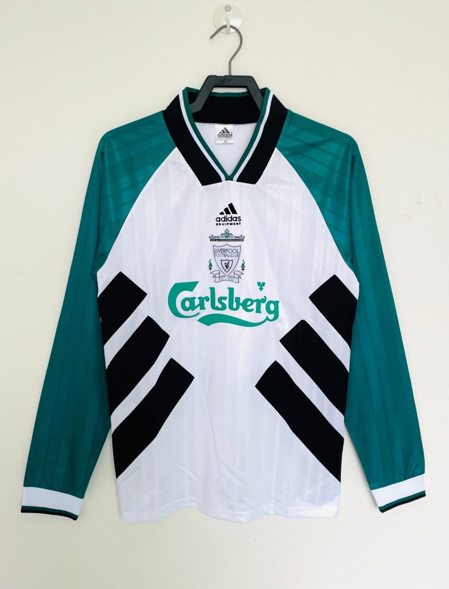 maillot-liverpool-fc-manches-longues-exterieur-19931994 LIVERPOOL FC LÅNGÄRMAD BORTATRÖJA 19931994
