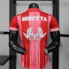 röd Olympique de Marseille-tröja samarbete Jul säsong 2025 2026