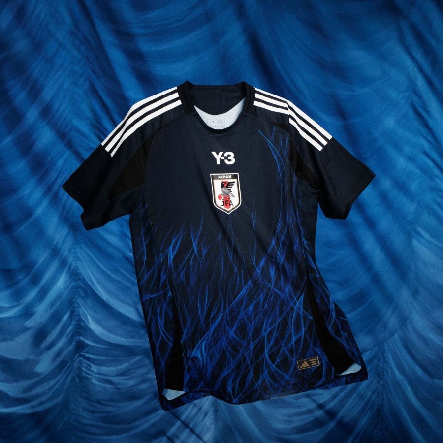 Japans hemmafotbollströja 2024 supportertröja marinblå