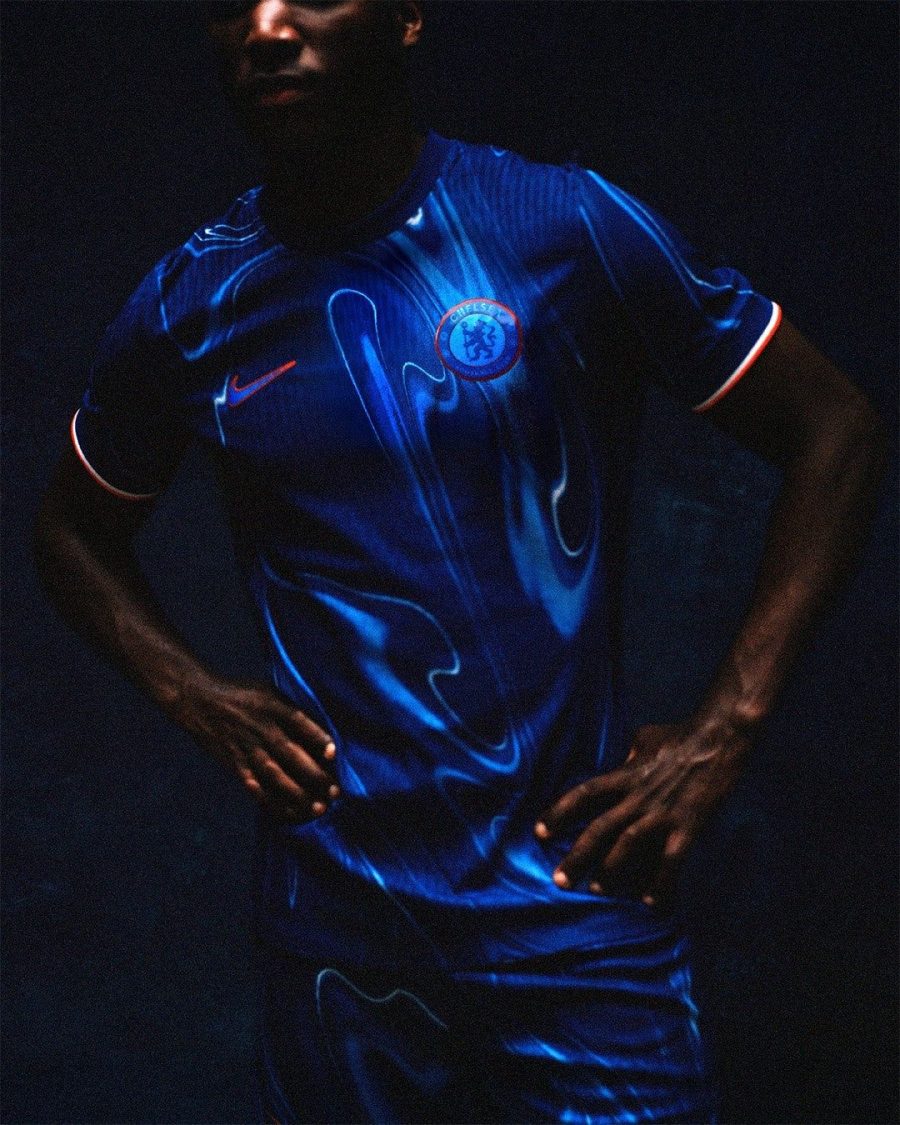 matchställ Chelsea FC home kit 2024 2025 blå tröja