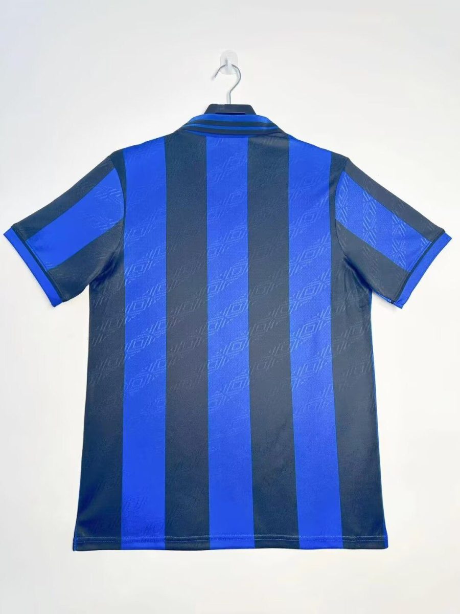 tenue football Inter Milan domicile collection rétro 1995 1996