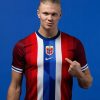 tenue-officielle-norvege-home-2024-jersey-rouge-pour-supporter-des-vikings officiell dräkt Norge home 2024 tröja röd för supportrar av vikingarna