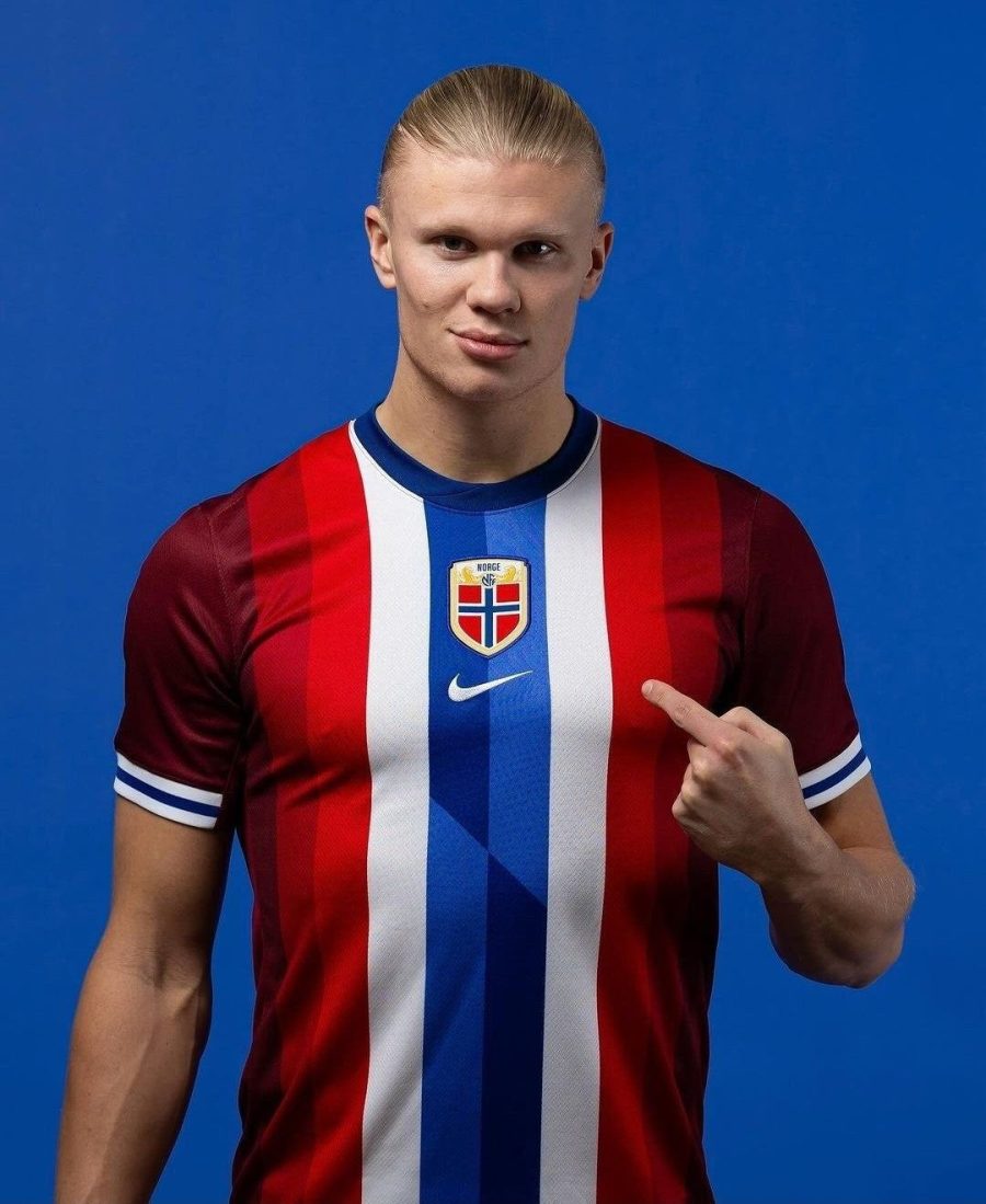 tenue-officielle-norvege-home-2024-jersey-rouge-pour-supporter-des-vikings officiell dräkt Norge home 2024 tröja röd för supportrar av vikingarna