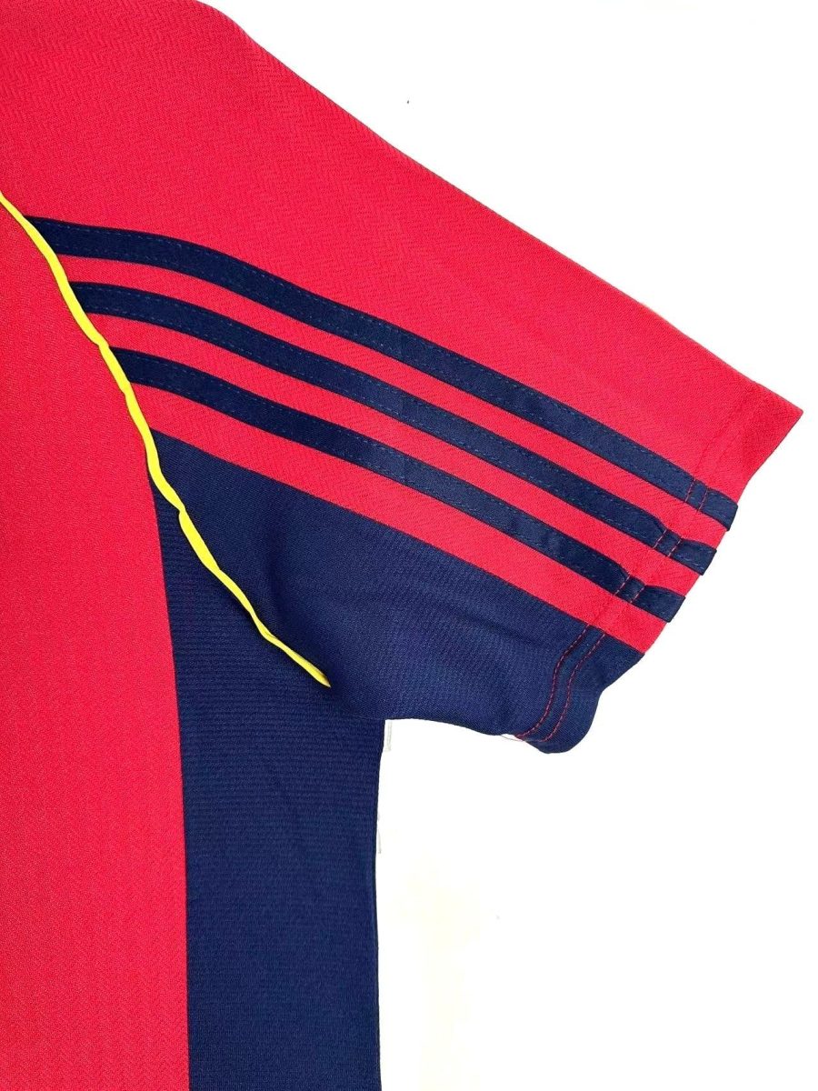 officiell matchtröja La Roja hemma med retro tryck spansk fotboll