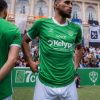 Officiellt supporterställ Saint Étienne hemma 2024 2025 fotbollströja