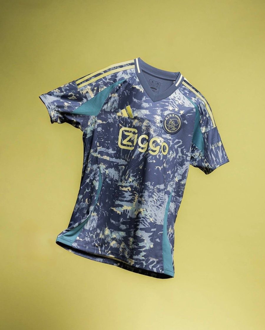 tshirt-de-football-ajax-amsterdam-exterieur-2024-2025-pour-supporter Fotbollströja Ajax Amsterdam borta 2024 2025 för supporter